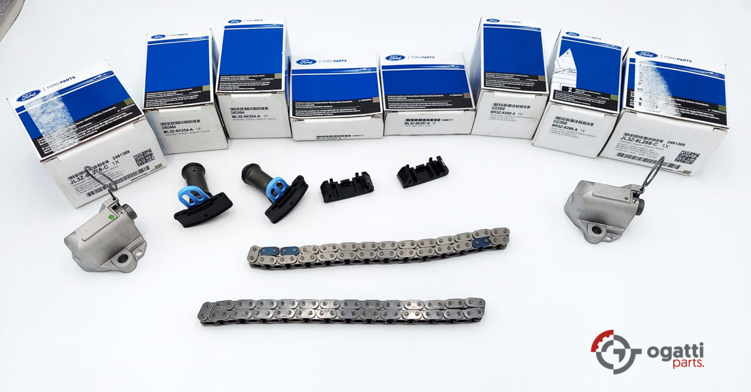 Brand New OEM Timing Chain Kit 5.0L COYOTE 32V DOHC, 2017- 8 Pieces, Engine Repair Kit (OG-60-5.0LC-8-1) - Imagen 2