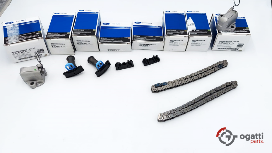 Brand New OEM Timing Chain Kit 5.0L COYOTE 32V DOHC, 2017- 8 Pieces, Engine Repair Kit (OG-60-5.0LC-8-1) - Imagen 5