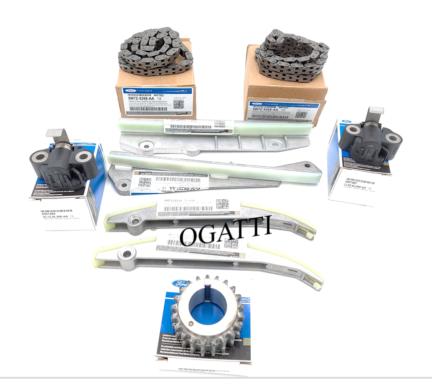 Brand New OEM Timing Chain 4.6L V8, 32V DOHC 2002-2005 9 Pieces, Engine Repair Kit (OG-60-4.6L-9-4) - Imagen 2