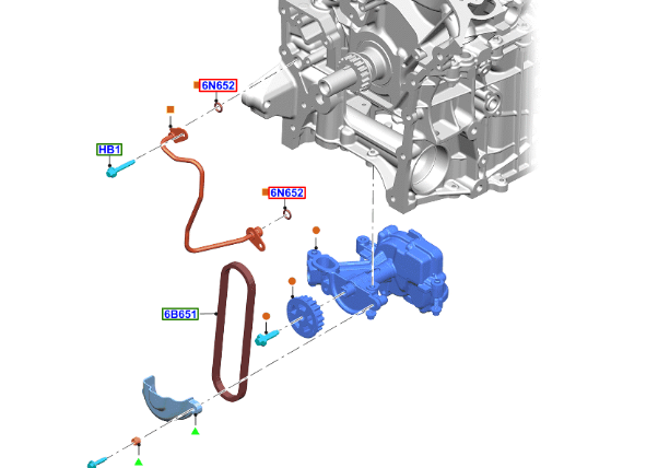 Brand New OEM Engine Oil Pump 3.0L GTDI TC V6 EXPLORER, LINCOLN AVIATOR 2019/ L1MZ-6600-A - Imagen 6