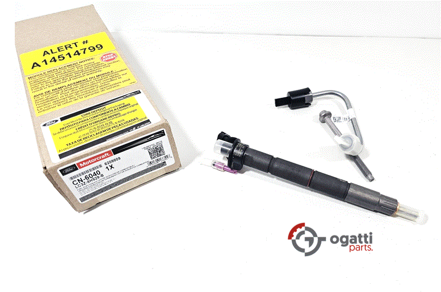 BRAND NEW KIT - FUEL INJECTOR, REMANUFACTURED OEM FUEL INJECTION NOZZLE FORD F250-550 F-650-750 LC3Z-9H529-B CN-6040 - Imagen 2