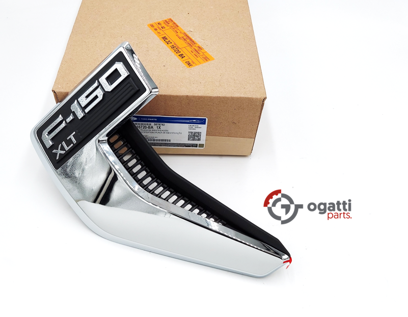 Brand New OEM Emblem fender F-150 XLT Chrome Version 2021 DRIVER SIDE LH ML3Z-16720-BA - Imagen 4
