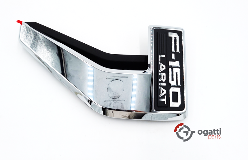 Brand New OEM Emblem fender F-150 LARIAT Version in Chrome 2021 Passenger SIDE RH ML3Z-16720-C - Imagen 5
