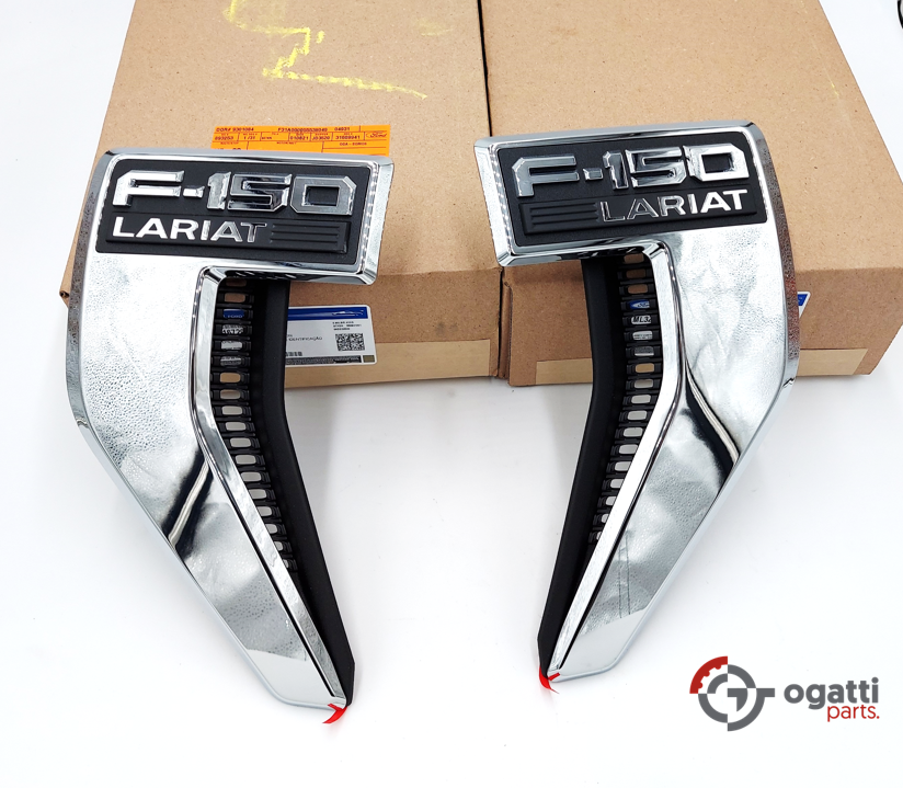 Brand New OEM NAME PLATE F-150 LARIAT 2021 KIT RH-LH (OG-F150-2020-2-4) - Imagen 2