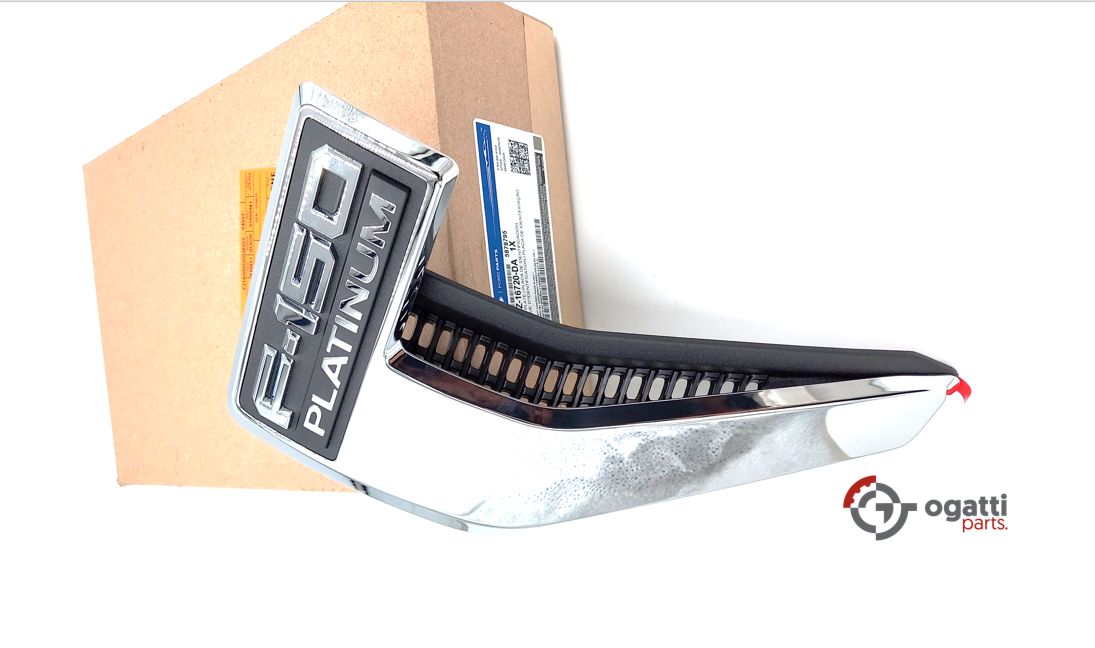 Brand New OEM Emblem fender F-150 PLATINUM Version in CHROME 2021 Driver SIDE LH ML3Z-16720-DA - Imagen 2
