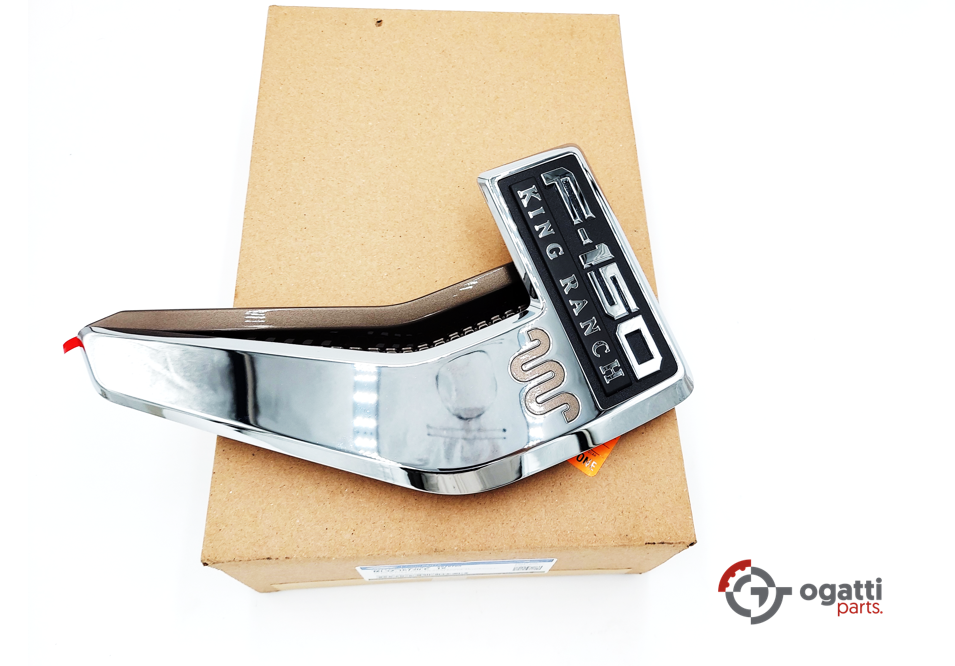 Brand New OEM Emblem fender F-150 KING RANCH Version in CHROME 2021 Passenger SIDE RH ML3Z-16720-E - Imagen 8
