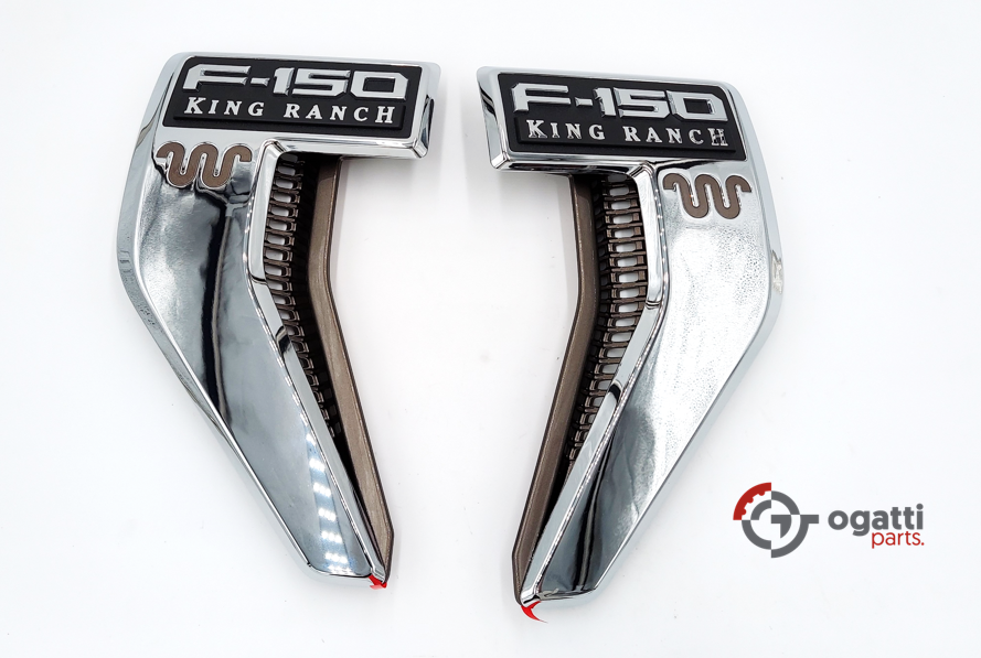 Brand New OEM NAME PLATE F-150 King Ranch 2021 KIT RH-LH (OG-F150-2020-2-7) - Imagen 4