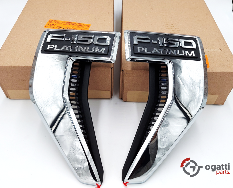 Brand New OEM NAME PLATE F-150 Platinum 2021 KIT RH-LH (OG-F150-2020-2-6) - Imagen 4
