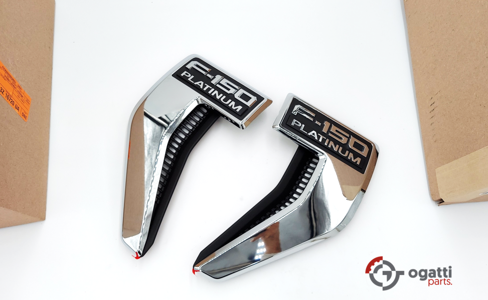 Brand New OEM NAME PLATE F-150 Platinum 2021 KIT RH-LH (OG-F150-2020-2-6) - Imagen 2
