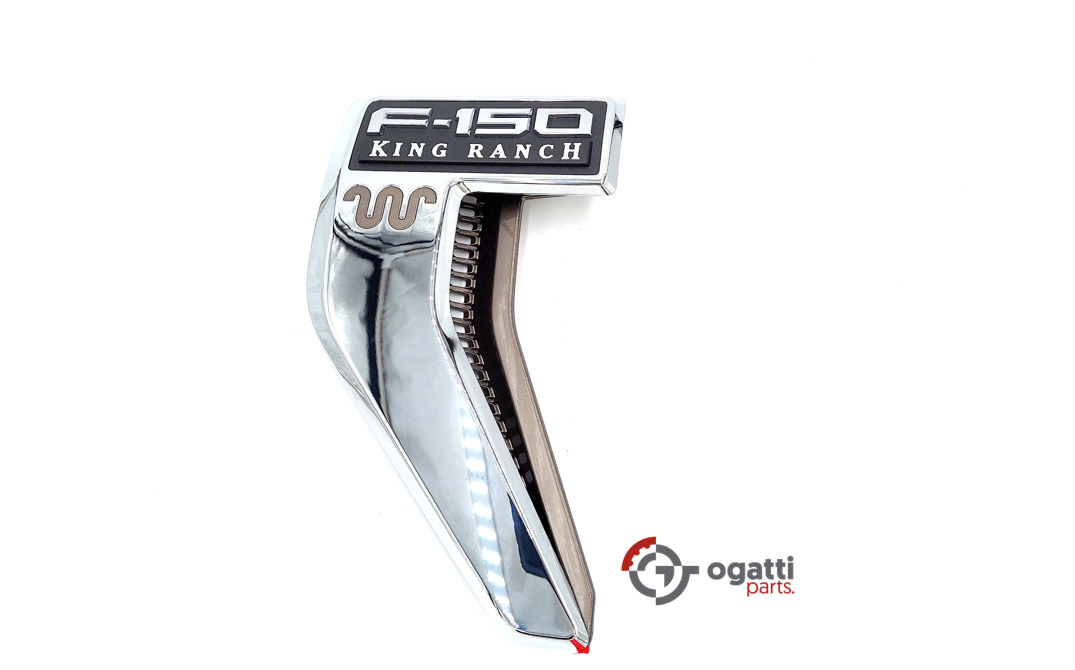 Brand New OEM Emblem fender F-150 KING RANCH Version in CHROME 2021 Driver SIDE LH ML3Z-16720-EA - Imagen 3