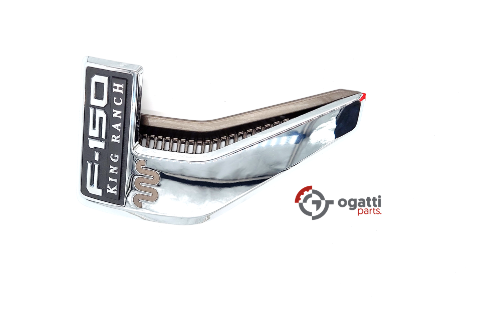 Brand New OEM Emblem fender F-150 KING RANCH Version in CHROME 2021 Driver SIDE LH ML3Z-16720-EA - Imagen 4