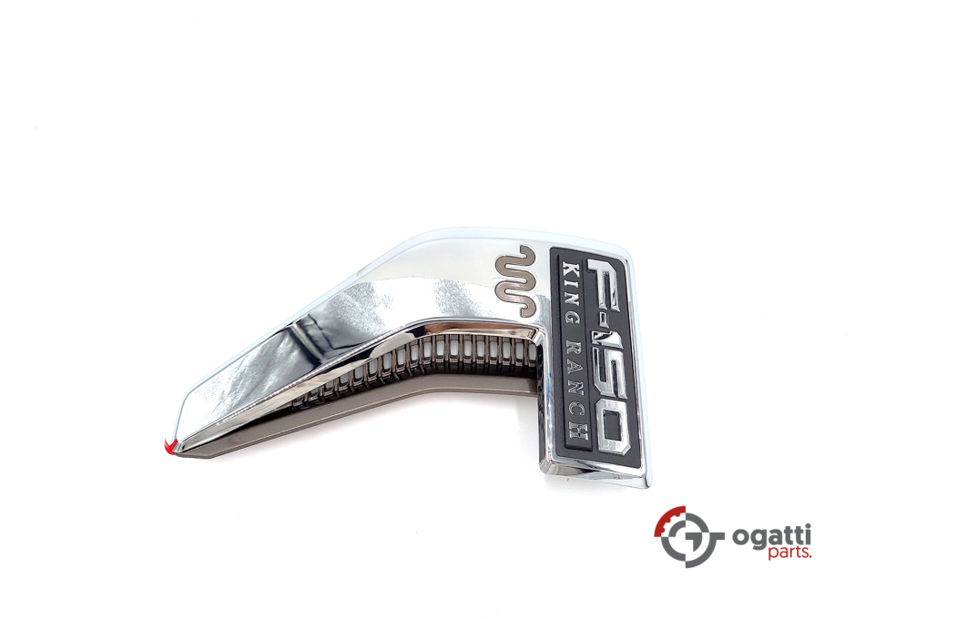 Brand New OEM Emblem fender F-150 KING RANCH Version in CHROME 2021 Driver SIDE LH ML3Z-16720-EA - Imagen 9