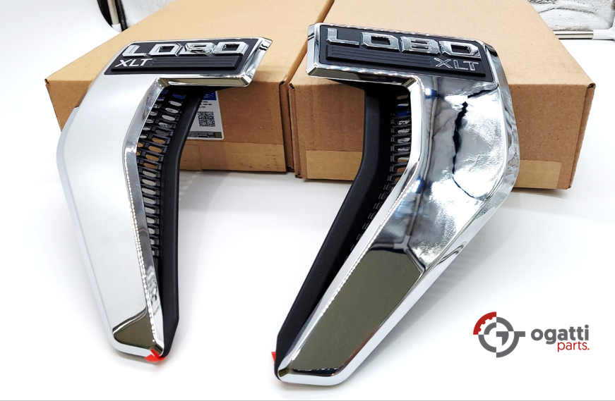 Brand New OEM NAME PLATE F-150 LOBO XLT Version 2021 KIT RH-LH (OG-F150-2020-2-10) - Imagen 2