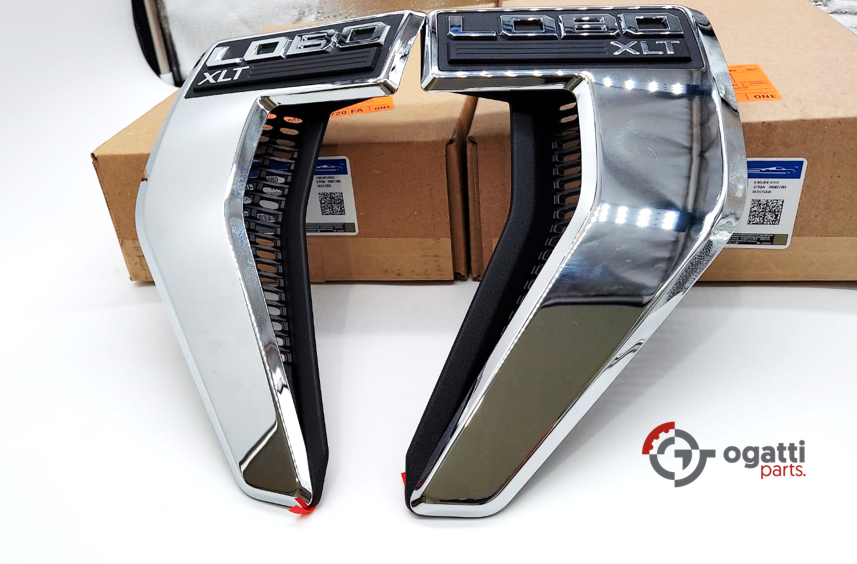 Brand New OEM NAME PLATE F-150 LOBO XLT Version 2021 KIT RH-LH (OG-F150-2020-2-10) - Imagen 4