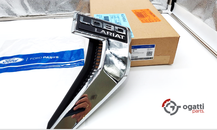 Brand New OEM Emblem fender F-150 LOBO LARIAT Version in Chrome 2021 Passenger SIDE RH ML3Z-16720-G