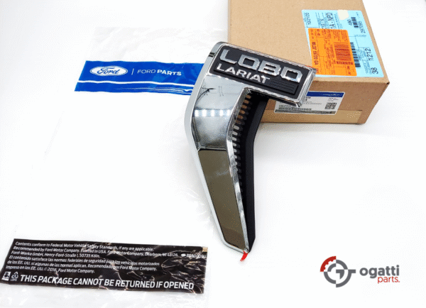 Brand New OEM Emblem fender F-150 LOBO LARIAT Version in Chrome 2021 Driver SIDE LH ML3Z-16720-GA
