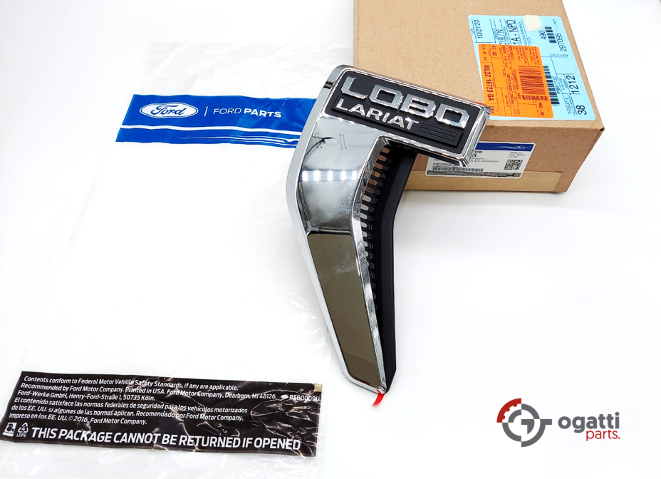 Brand New OEM Emblem fender F-150 LOBO LARIAT Version in Chrome 2021 Driver SIDE LH ML3Z-16720-GA