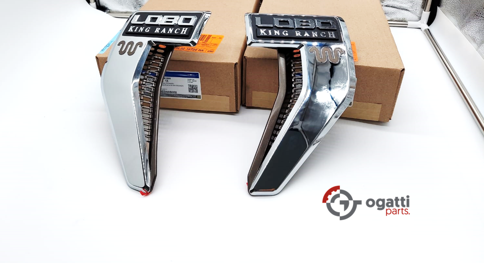 Brand New OEM NAME PLATE F-150 LOBO King Ranch Version 2021 KIT RH-LH (OG-F150-2020-2-12)