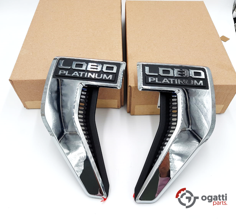 Brand New OEM NAME PLATE F-150 LOBO Platinum Version 2021 KIT RH-LH (OG-F150-2020-2-13) - Imagen 3