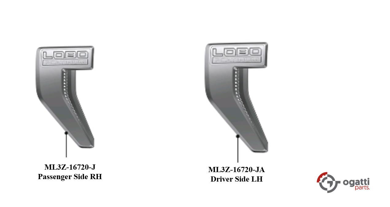 Brand New OEM NAME PLATE F-150 LOBO Platinum Version 2021 KIT RH-LH (OG-F150-2020-2-13) - Imagen 2