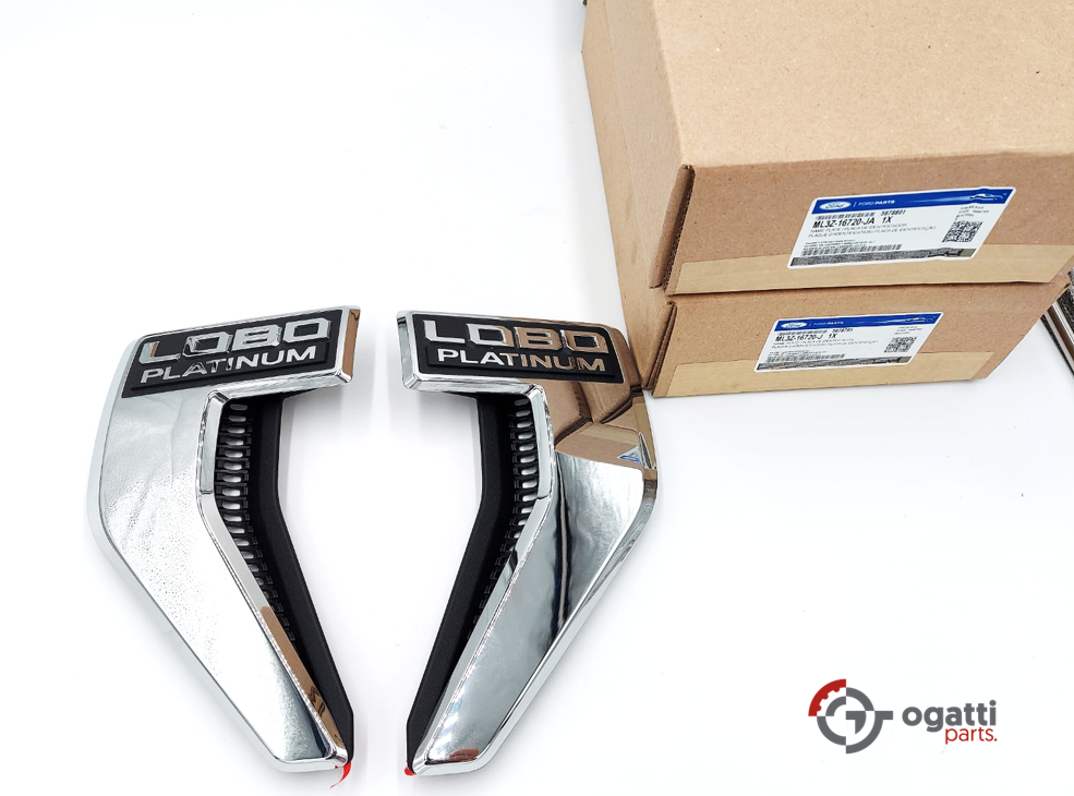 Brand New OEM NAME PLATE F-150 LOBO Platinum Version 2021 KIT RH-LH (OG-F150-2020-2-13)