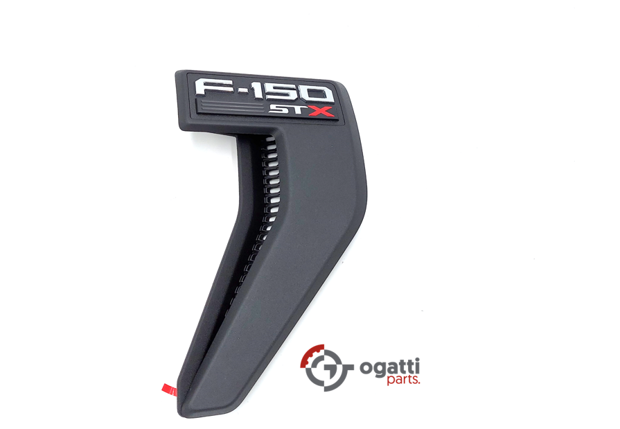Brand New OEM Emblem fender F-150 STX Version in BLACK 2021 Passenger SIDE RH ML3Z-16720-K - Imagen 2