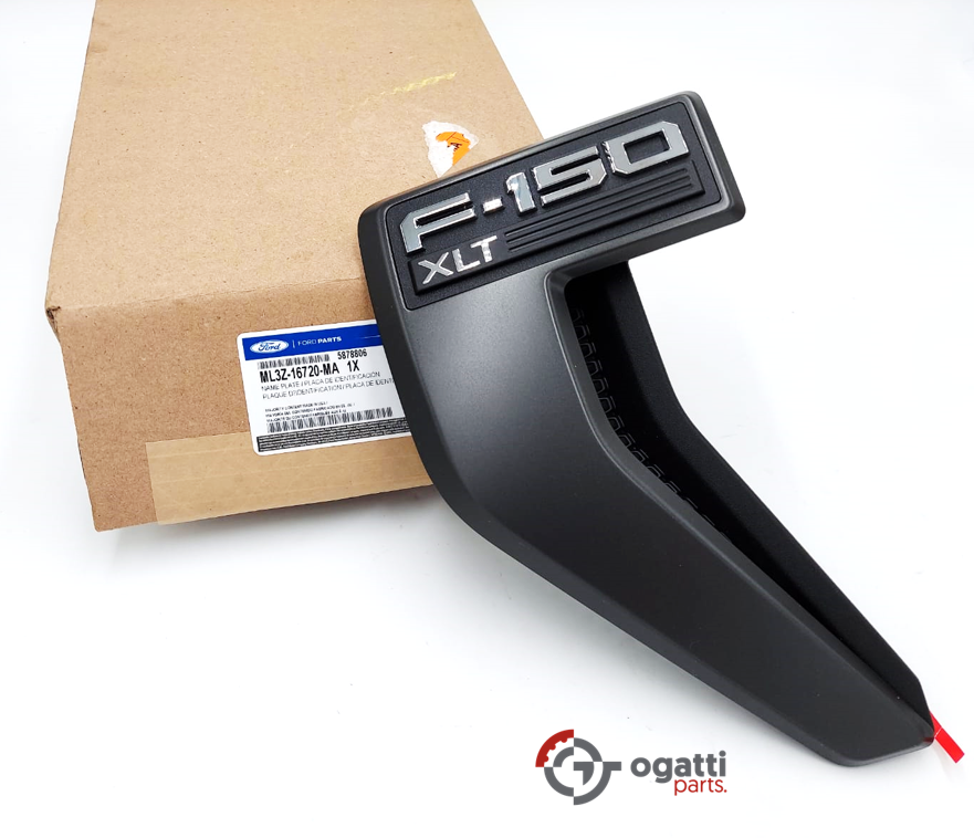 Brand New OEM Emblem fender F-150 XLT Version in BLACK 2021 DRIVER SIDE LH ML3Z-16720-MA