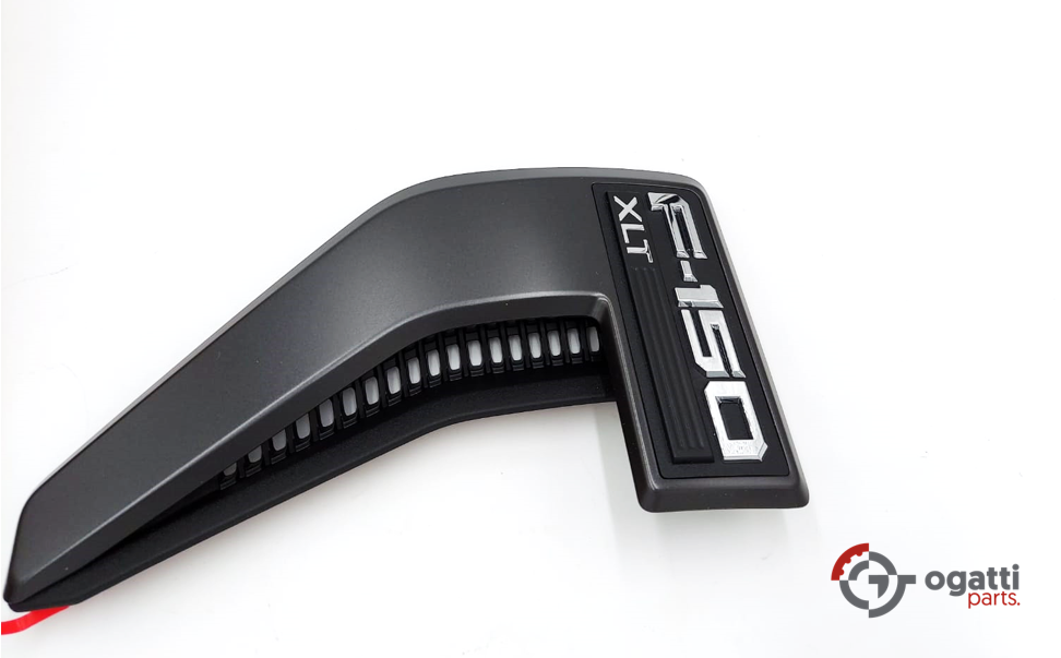 Brand New OEM Emblem fender F-150 XLT Version in BLACK 2021 DRIVER SIDE LH ML3Z-16720-MA - Imagen 5