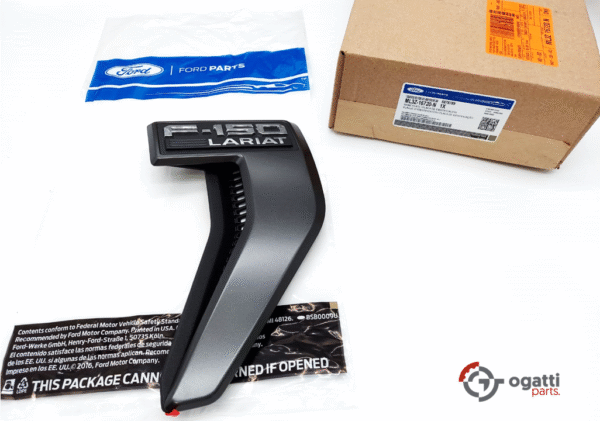 Brand New OEM Emblem fender F-150 LARIAT Version in Chrome 2021 Passenger SIDE RH ML3Z-16720-N