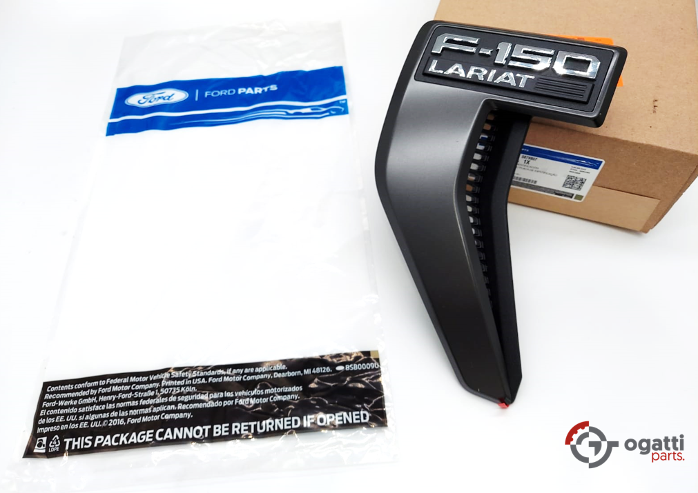 Brand New OEM Emblem fender F-150 LARIAT Version in BLACK 2021 Driver SIDE LH ML3Z-16720-NA