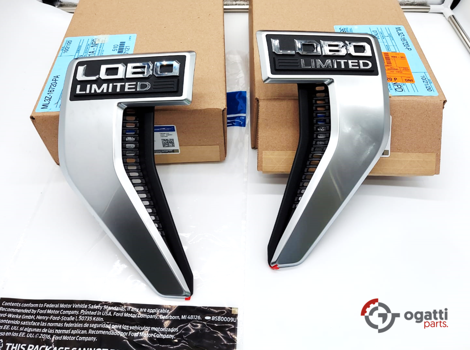 Brand New OEM NAME PLATE F-150 LOBO Limited Version 2021 KIT RH-LH (OG-F150-2020-2-14) - Imagen 3