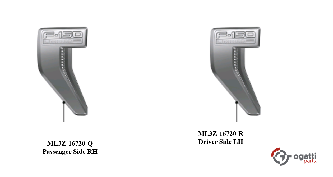Brand New OEM NAME PLATE F-150 Limited 2021 KIT RH-LH (OG-F150-2020-2-8) - Imagen 2