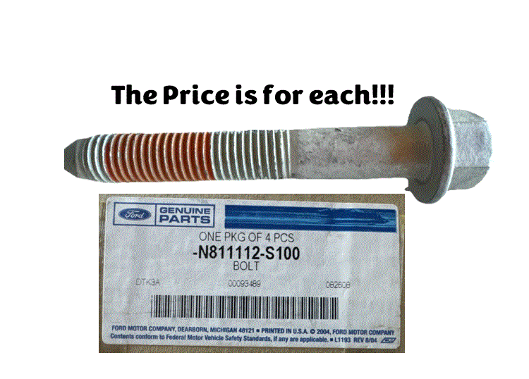 BRAND NEW OEM ONE BOLT REAR SPRING SHACKLE AND SHOCK ABSORBER F-150 |LINCOLN BLACKWOOD|EXPEDITION 1997-2003 N-811112-S100 - Imagen 2