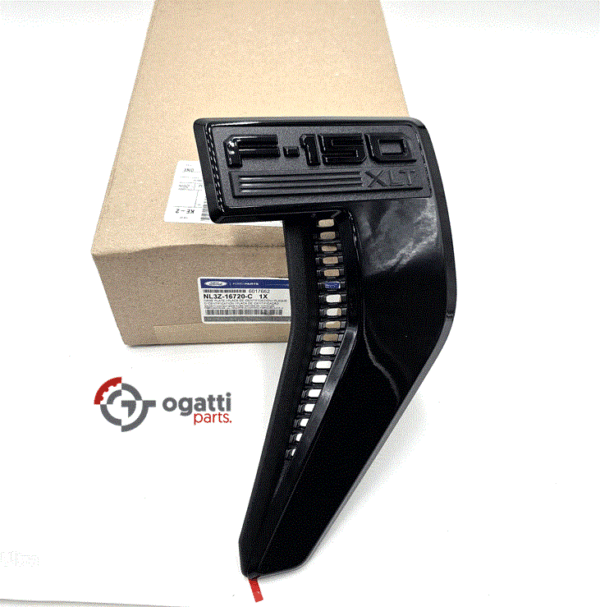 Brand New OEM Emblem fender F-150 XLT Version in BLACK 2021 Passenger SIDE RH NL3Z-16720-C