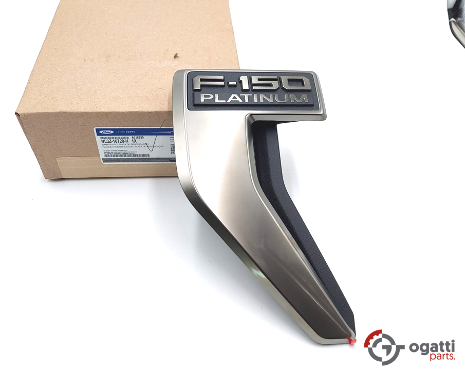 Brand New OEM Emblem fender F-150 PLATINUM Version in LIGHT BLACK 2021 Driver SIDE LH NL3Z-16720-H