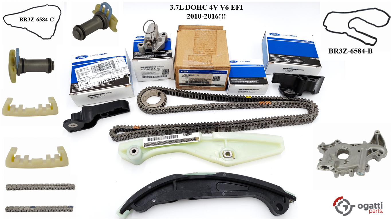 Brand New OEM Timing Chain Kit 3.7L DOHC 4V V6 EFI 2010-2016, 16 Pieces, Engine Repair Kit (OG-60-3.7L-16-1) - Imagen 5