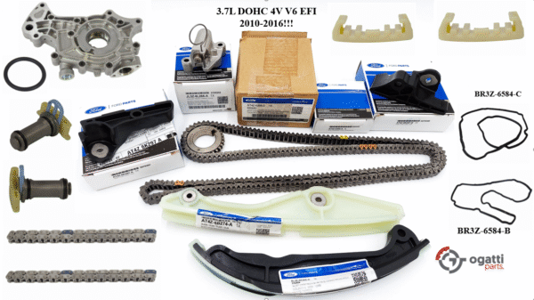 Brand New OEM Timing Chain Kit 3.7L DOHC 4V V6 EFI 2010-2016, 17 Pieces, Engine Repair Kit (OG-60-3.7L-17-1)
