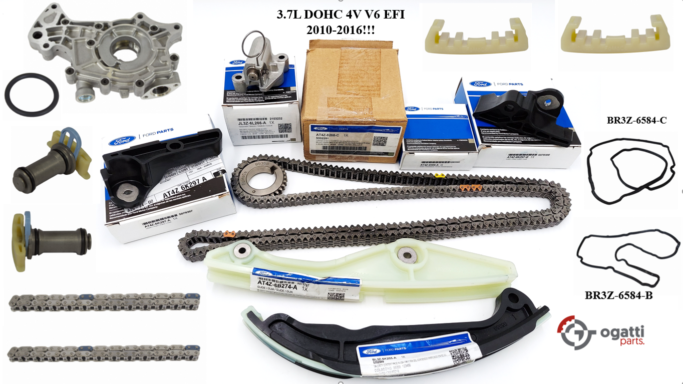 Brand New OEM Timing Chain Kit 3.7L DOHC 4V V6 EFI 2010-2016, 17 Pieces, Engine Repair Kit (OG-60-3.7L-17-1)