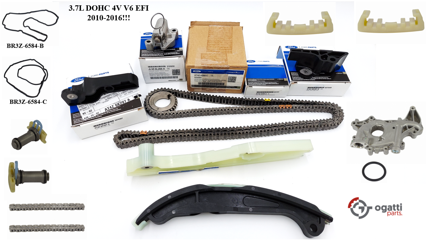 Brand New OEM Timing Chain Kit 3.7L DOHC 4V V6 EFI 2010-2016, 17 Pieces, Engine Repair Kit (OG-60-3.7L-17-1) - Imagen 3