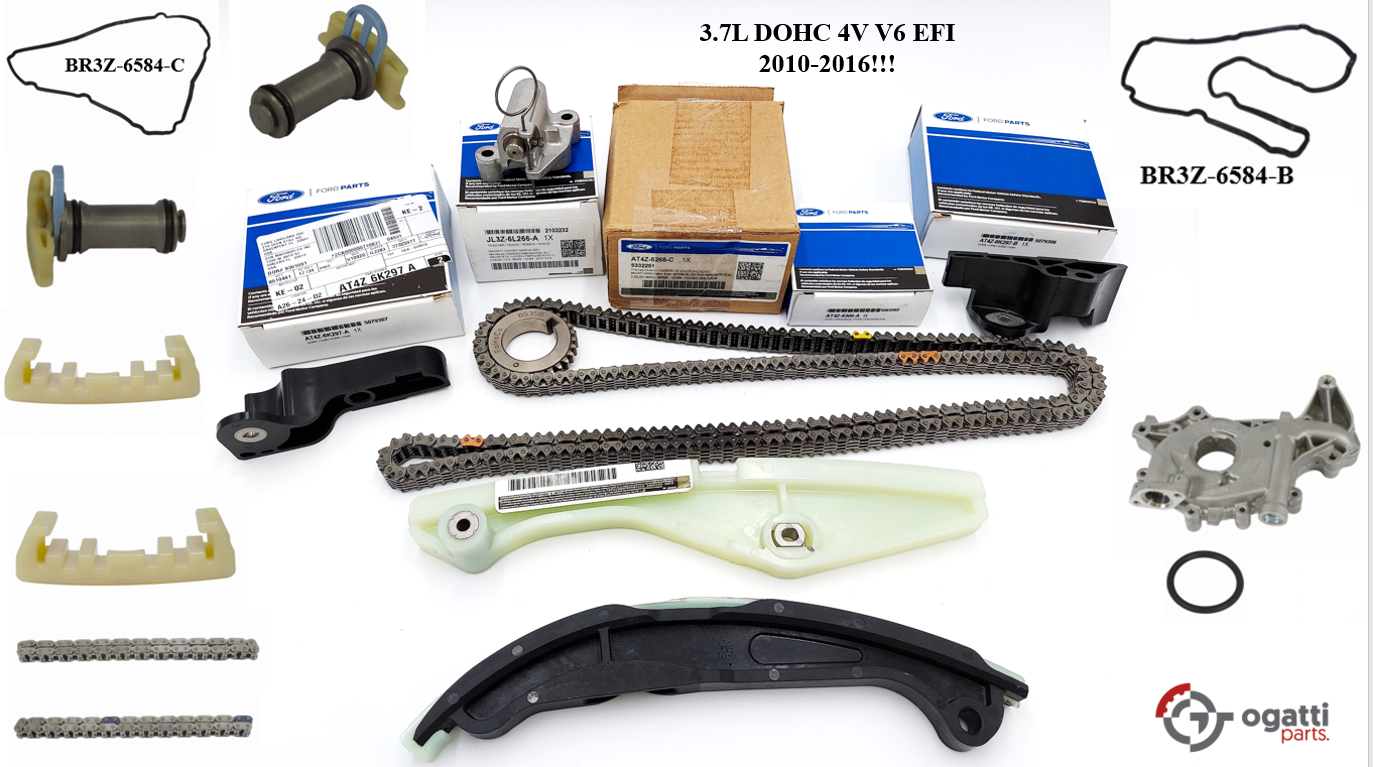 Brand New OEM Timing Chain Kit 3.7L DOHC 4V V6 EFI 2010-2016, 17 Pieces, Engine Repair Kit (OG-60-3.7L-17-1) - Imagen 5
