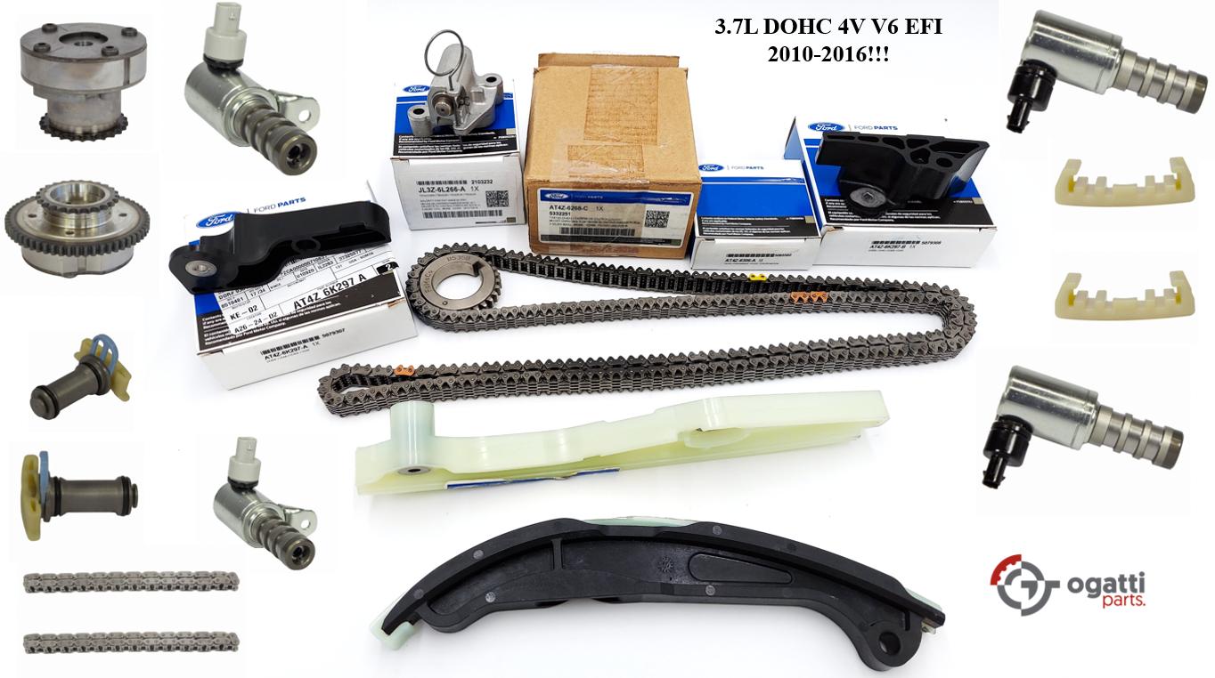 Brand New OEM Timing Chain Kit 3.7L DOHC 4V V6 EFI 2010-2016, 19 Pieces, Engine Repair Kit (OG-60-3.7L-19-1) - Imagen 2