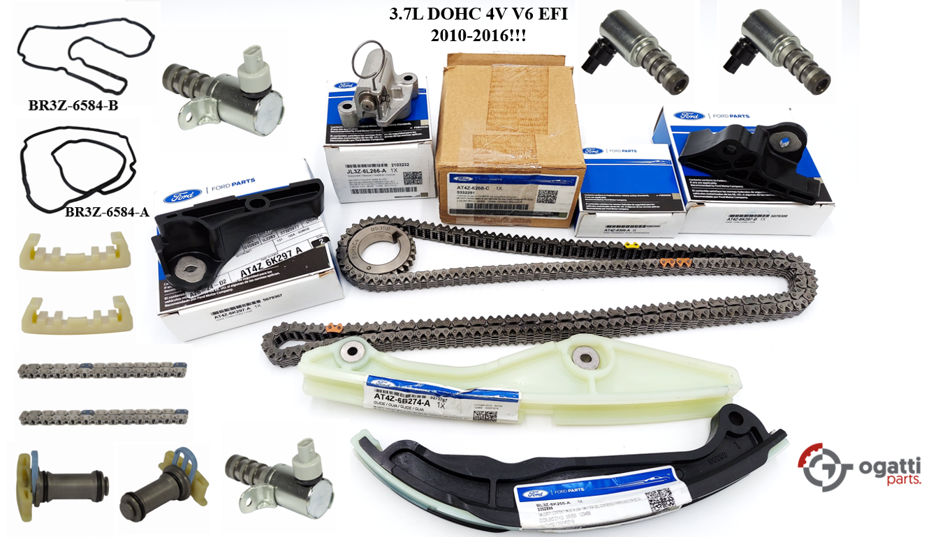 Brand New OEM Timing Chain Kit 3.7L DOHC 4V V6 EFI 2010-2016, 19 Pieces, Engine Repair Kit (OG-60-3.7L-19-2) - Imagen 2