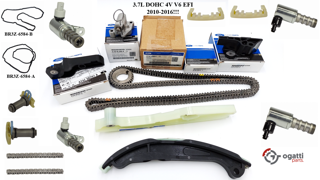 Brand New OEM Timing Chain Kit 3.7L DOHC 4V V6 EFI 2010-2016, 19 Pieces, Engine Repair Kit (OG-60-3.7L-19-2) - Imagen 3