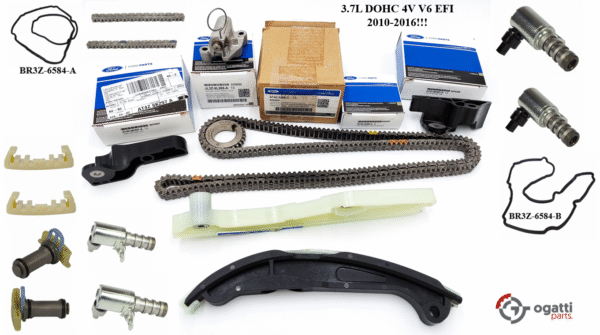 Brand New OEM Timing Chain Kit 3.7L DOHC 4V V6 EFI 2010-2016, 19 Pieces, Engine Repair Kit (OG-60-3.7L-19-2)
