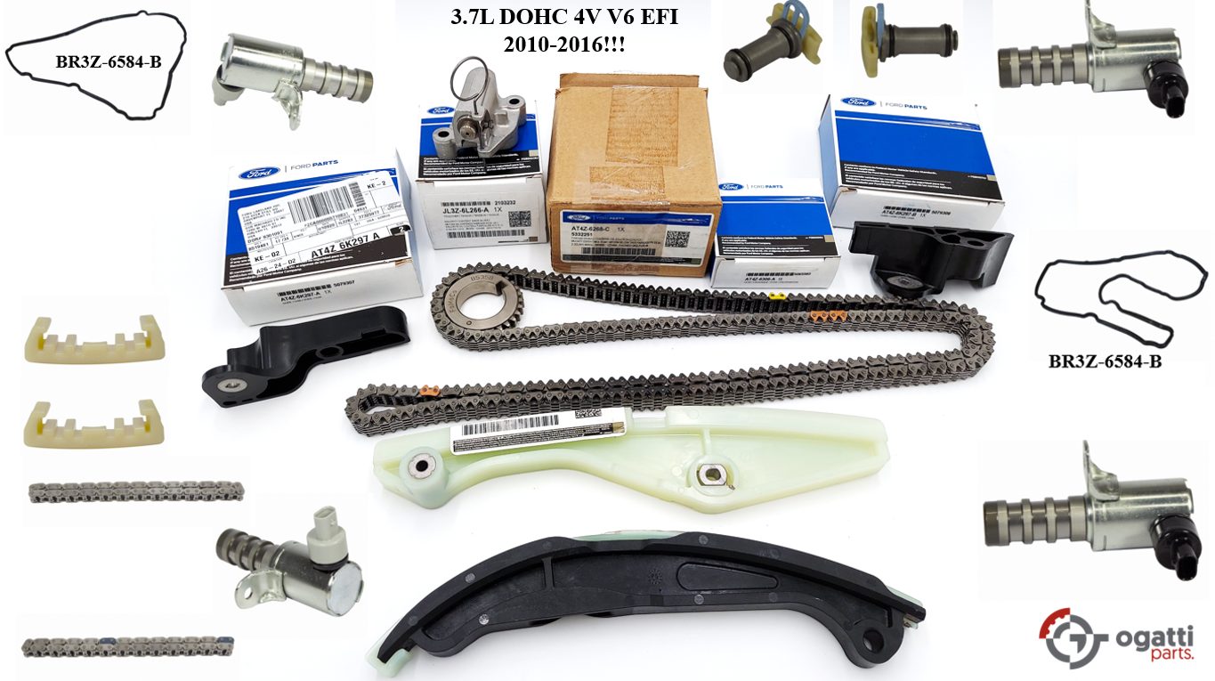 Brand New OEM Timing Chain Kit 3.7L DOHC 4V V6 EFI 2010-2016, 19 Pieces, Engine Repair Kit (OG-60-3.7L-19-2) - Imagen 5