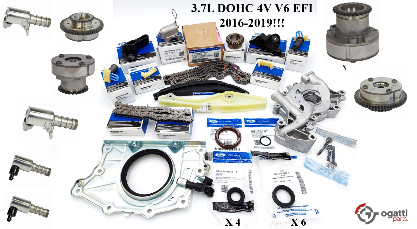 Brand New OEM Timing Chain Kit 3.7L DOHC 4V V6 EFI 2016-2019, 35 Pieces, Engine Repair Kit (OG-60-3.7L-35-2) - Imagen 2