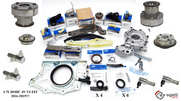 Brand New OEM Timing Chain Kit 3.7L DOHC 4V V6 EFI 2016-2019, 35 Pieces, Engine Repair Kit (OG-60-3.7L-35-2)