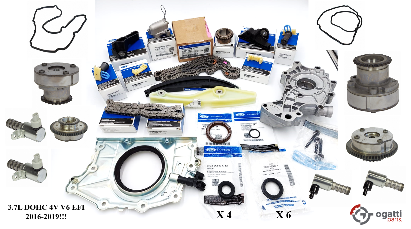 Brand New OEM Timing Chain Kit 3.7L DOHC 4V V6 EFI 2016-2019, 37 Pieces, Engine Repair Kit (OG-60-3.7L-37-2) - Imagen 3