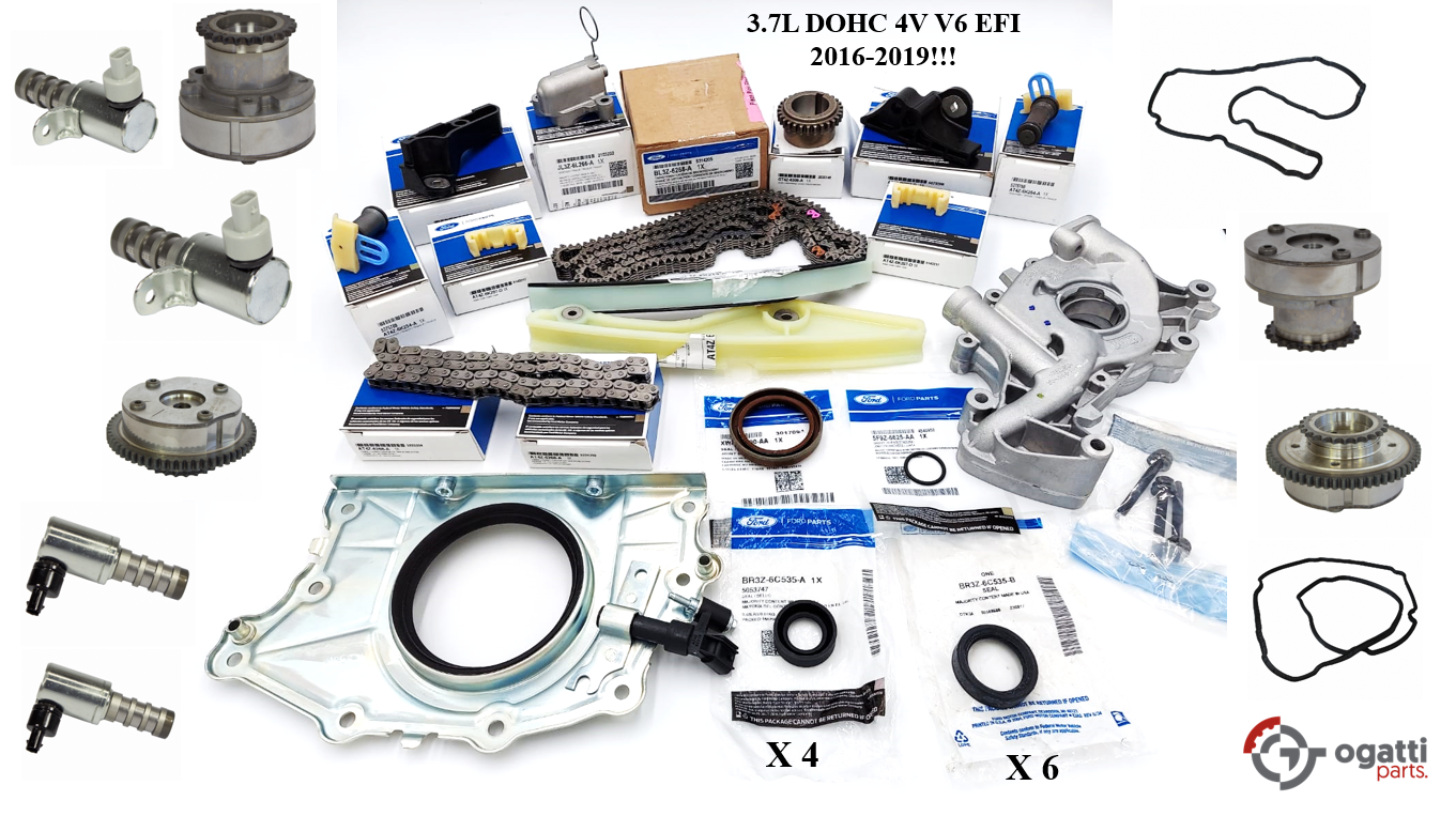Brand New OEM Timing Chain Kit 3.7L DOHC 4V V6 EFI 2016-2019, 37 Pieces, Engine Repair Kit (OG-60-3.7L-37-2)