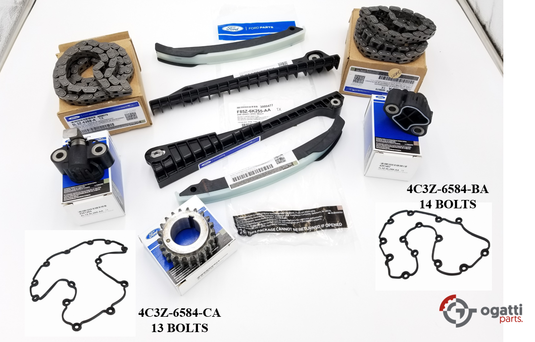 Brand New OEM Timing Chain Guides 5.4L SOHC V8, 2004 11 Pieces, Engine Repair Kit (OG-60-5.4L-11-4)